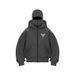 KOOSSOASIS American Trendy Brand Double Hat Bandit Design Hooded Zipper Cardigan Sweater Couple Windproof High Street Suit_desvips.com