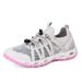 Men's and women's water shoes outdoor hiking shoes spring and summer flying mesh face hollow air holes lovers wading sneakers_desvips.com