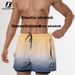 2025 Fashion Adult Gradient Swimming Pants Men's Speed Drying Double Layer Loose Large Anti Awkward Swimming Equipment Set_desvips.com