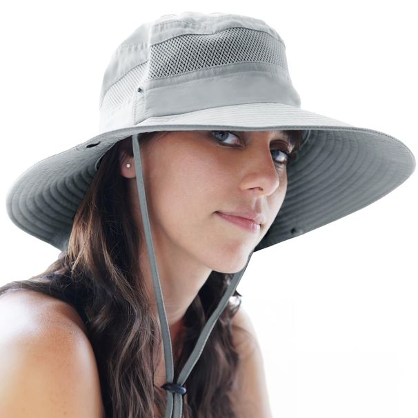 Unisex Hiking camping fishing hat Wide brimmed sun hat men's and women's fighting hat Hiking beach hat Outdoor visor hat_desvips.com