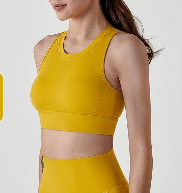 2026SwayneHigh-strength, Push-up, Shock-absorbing, Semi-fixed Cup Sports Bra For Women, Anti-shock, Backless, Yoga Top, Fitness Bra For Women._desvips.com