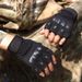 Half-finger Tactical Men, Suitable For Training, Combat, Cycling, Motorcycle Riding, Outdoor Safety Protection, Shock_desvips.com