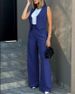 Women's fashion suit vest vest wide leg pants casual suit_desvips.com