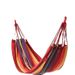 1724976925@qq.com Thickened Canvas Hammock, Anti-tip, Single-person Outdoor Swing, Double-person Rainbow Stripe, Children's Leisure Single_desvips.com