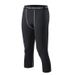 Men's Compression Tights For Sports & Training - High Elasticity 7/8 Length Gym Pants For Running, Football, Basketball & Workouts_desvips.com