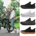 Breathable Slip-On Sneakers For Men & Women – Lightweight Knit Walking Shoes With Arch Support, Non-Slip Rubber Sole For Gym, Running & Hiking_desvips.com