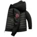 Cross-border American High Street Trend Light And Thin Cotton-padded Clothes Men's Loose Casual Hooded Solid Color Splicing Tiger Head_desvips.com