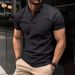 Unbeatable Quality 2025 Summer T-shirt Button Henley Neck Men's Sports Polo Shirt_desvips.com
