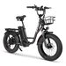 PHILODO T1 Electric Cargo Bike, 48V 20Ah Battery, Front Basket & Rear Rack With Turn Signals_desvips.com