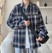 Plaid Shirt Men's Spring And Autumn Casual Loose Long-sleeved Tops Teenager American Trendy Retro Loose Jacket_desvips.com