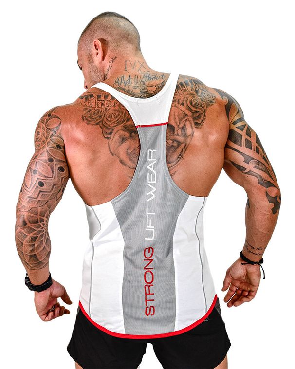 Muscle Foreign Trade Fitness Vest Men's Sports And Leisure I-shaped Vest Running Training Elastic And Breathable_desvips.com