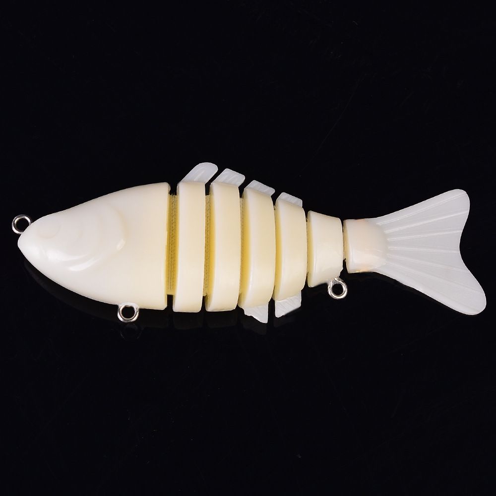 10cm Fishing Plastic Hard 7 Section Multi-section Fish Embryo Lure Body Bait HS001_desvips.com