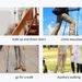 MELEDE Telescopic Walking Stick Outdoor Hiking Trekking Poles Aluminum Alloy Metal Folding Cane Crutches Pole For Elderly People_desvips.com