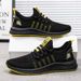 Men's shoes new fall flyknit shoes running shoes Korean lightweight comfortable fashion casual shoes men's sneakers_desvips.com
