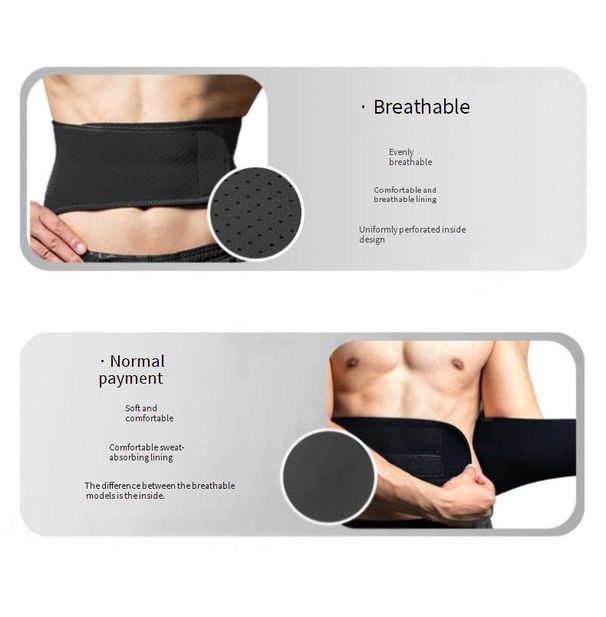 All Season Breathable And Warm Diving Material Waist Support Belt For Sports, Weightlifting, Squats, And Fitness._desvips.com