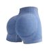 High Waisted Sand Washed Yoga Shorts Hip Lifting Tight Fitting Quick Drying Running Sports Fitness Pants Three Quarter Length_desvips.com