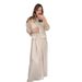 Women's Clothing solid color mesh splicing jacket casual wide leg trousers suit for women_desvips.com