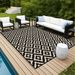 Outdoor RV Camping Portable Courtyard Lawn Carpet Double-Sided Waterproof PP Tube Woven Beach Mat_desvips.com