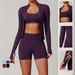 New Seamless Stand Collar Zipper Yoga For Women, Windproof Slim Fit Warm Top, Sports Running Jacket 77_desvips.com