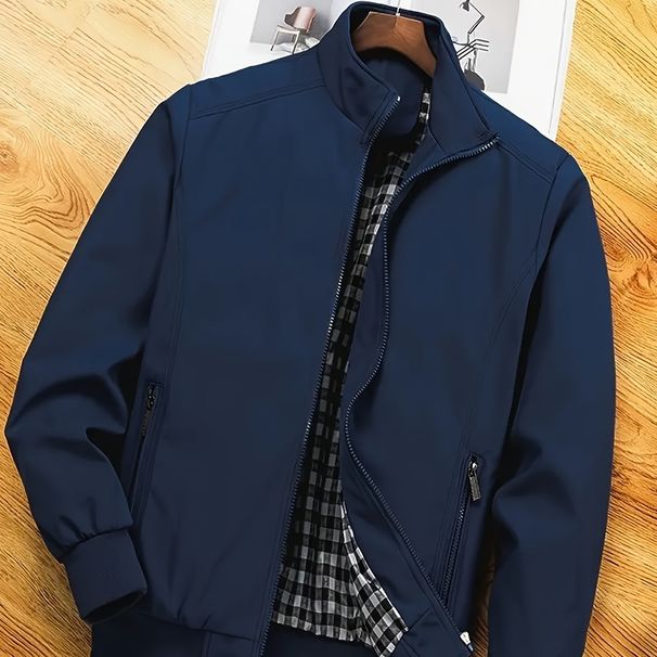 Jacket, Coat, Thin Spring And Autumn With Stand Collar Design, Suitable For Sports, Walking, Office, Shopping, Business_desvips.com