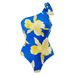 New Sexy One-piece Swimsuit Women's Vintage Print Peplum Bikini Beach Dress Set_desvips.com
