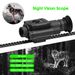 Professional Crosshair Night Vision Sight With 5X Digital Magnification COMS Imaging And Built-in Battery For Outdoor Hunting/animal Observation_desvips.com