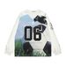 Men's Clothing New Jersey Street Trend Men And Women Sports Print Mesh T Shirt Long Sleeve_desvips.com