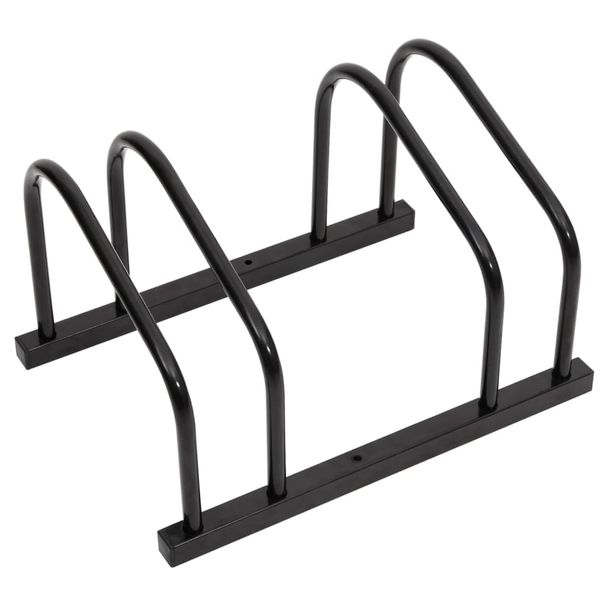 Galvanized Steel Bicycle Rack - Durable Storage Solution For Families & Businesses - Black/Silver - Various Sizes_desvips.com