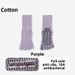 Women's Non-Slip Yoga Socks Professional Pilates Fitness Long Socks Five Finger Mid Calf Seamless Split Toe Indoor Fitness_desvips.com