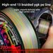 13 Braided YGKPE Multicolor Powerful Horsefish Main Ultra Long Casting 131 Sinking PE Fishing Line_desvips.com