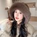 Winter For Women, Plush Warm High-End Hat, Versatile Face-Slimming Headwrap, Outdoor Ear Protection Knitted Hat_desvips.com