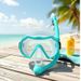 Snorkeling Goggles Set Snorkeling Mask Full Dry Goggles Breathing Tube Scuba Diving Set_desvips.com