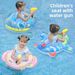 Kids Water Gun Swim Ring With Seat - Thickened PVC Inflatable Pool Float For Water Battles (Non-Toxic Includes 2 Squirt Guns & Repair Patch)_desvips.com