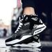 Men Breathable Sneakers High-Top Basketball Lace-Up Athletic Fashion Tourist Sports Shoes_desvips.com