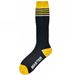 Nylon Striped Tall Football Socks Sport Wear Wicking Black With Trend Base Stockings_desvips.com