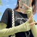 Summer Sun Protection Women With Embroidered Bowknot, Ice For Outdoor Travel Cycling, Arm And Wrist Protection, Sunshade_desvips.com
