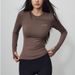 Women's Quick Drying Long Sleeved Yoga T-Shirt Autumn Winter Tight Fitting Sports Top Professional Pilates Training Fitness Wear_desvips.com