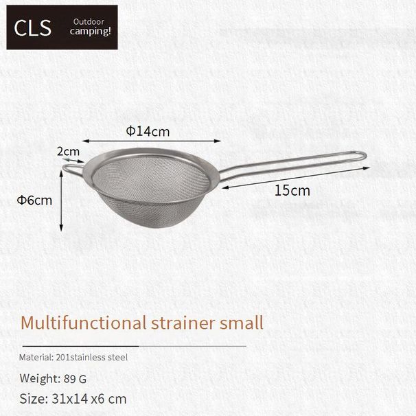 Stainless Steel Strainer Basket Multi Purpose Filter Mesh For Cooking Camping Deep Frying Pasta Skimmer Hot Pot Scoop Oil Strainer With Handle_desvips.com