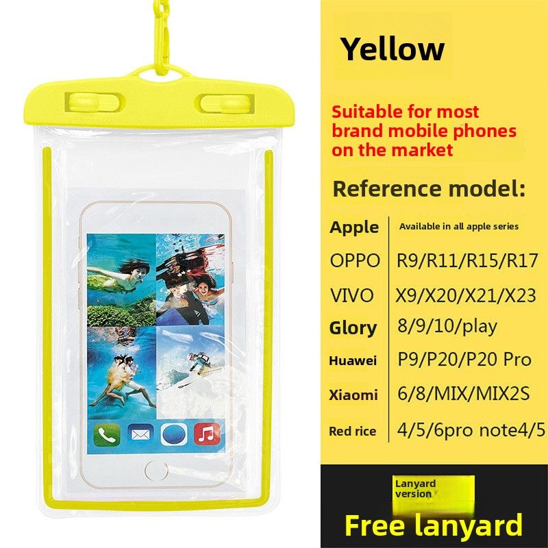 Neck Strap Waterproof Phone Pouch - PVC Swimming & Floating Case For Outdoor Activities (Universal Fit Touchscreen Compatible IPX8 Certified)_desvips.com