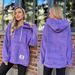 Women's flannel loose hooded long-sleeved pullover plush sweatshirt_desvips.com