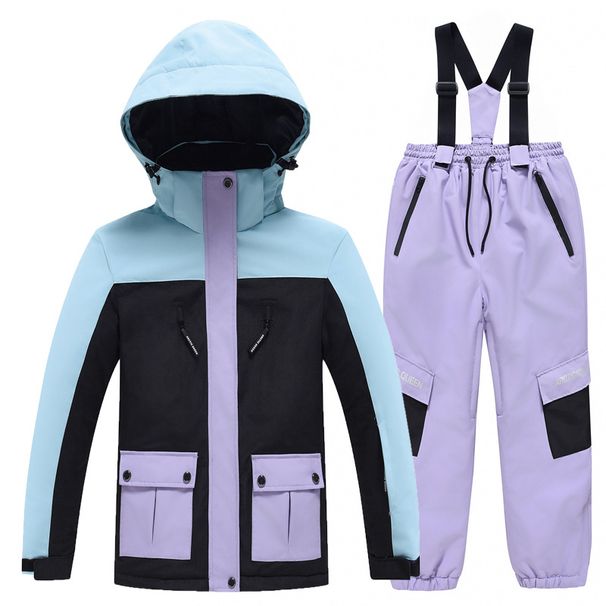 NOKO-Children's Ski Suit Sets For Boys And Girls: Waterproof, Warm, Thickened Snowboard Ski Suit For Winter Outdoors_desvips.com