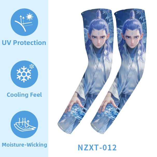 Ice Silk Sun Protection Sleeves Quick Drying Outdoor Cycling Arm Covers For Children_desvips.com