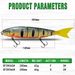 170mm 200mm Fishing Swimming Jointed Floating/Sinking Giant Hard Section For Big Bait Bass Pike Lure_desvips.com