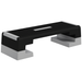 Stepper Ad Altezza Regolabile Con Gradini Rimovibili E Fondo Antiscivolo, In ABS, 97x36x15/20/25 Cm, Grigio_desvips.com