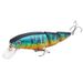 Simulation Minnow Bait Colorful Three Section Lure Bait 15.3g/11cm Plastic Fish Bait Fishing Gear Products_desvips.com