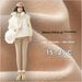 Fleece-Lined Shark Pant For Women, Autumn And Winter New Thickened Warm Tight Yoga Pant, High-Waited Slimming_desvips.com