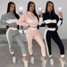 Women's Clothing Long Sleeve Fashion Casual Suit Color Matching Style _desvips.com