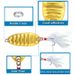 Lure Bait Metal Flat Shock Horse Mouth Sequins Upturned Mouth Black Fish White Bass Hard Bait Fish Bait Fishing Gear Products_desvips.com