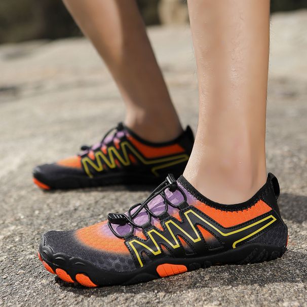 Five-Finger Couple Style Wading Snorkeling Rafting Fishing Stream Trekking Diving Shoes Beach Surfing Lace-Up Non-Slip_desvips.com
