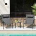 Tangkula 3 Piece Outdoor Bistro Set With Metal Chairs And Coffee Table, Featuring Breathable Seat Fabric And Cozy Headrest, Metal Conversation Set For_desvips.com